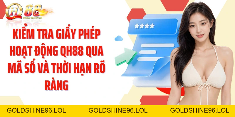 Giấy Phép Hoạt Động QH88: Cách Đối Chiếu Tính Hợp Lệ Minh Bạch - GOLDSHINE96