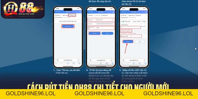 Rút Tiền QH88: Nhận Khoản Thưởng Nhanh Qua Quy Trình Rõ Ràng - GOLDSHINE96