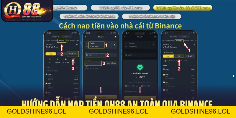 Nạp Tiền QH88: Thao Tác Nhanh Qua Nhiều Kênh Thanh Toán - GOLDSHINE96