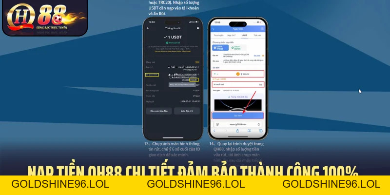 Nạp Tiền QH88: Thao Tác Nhanh Qua Nhiều Kênh Thanh Toán - GOLDSHINE96