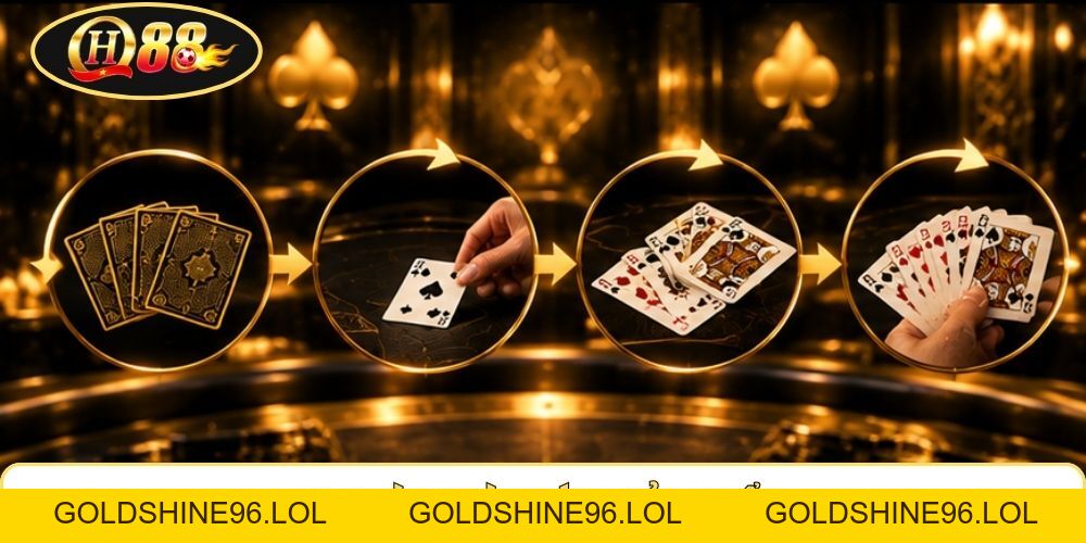 Phỏm | Gom Bộ Từ 9 Lá - Tính Điểm Qua 4 Lượt Đánh Tại QH88 - GOLDSHINE96